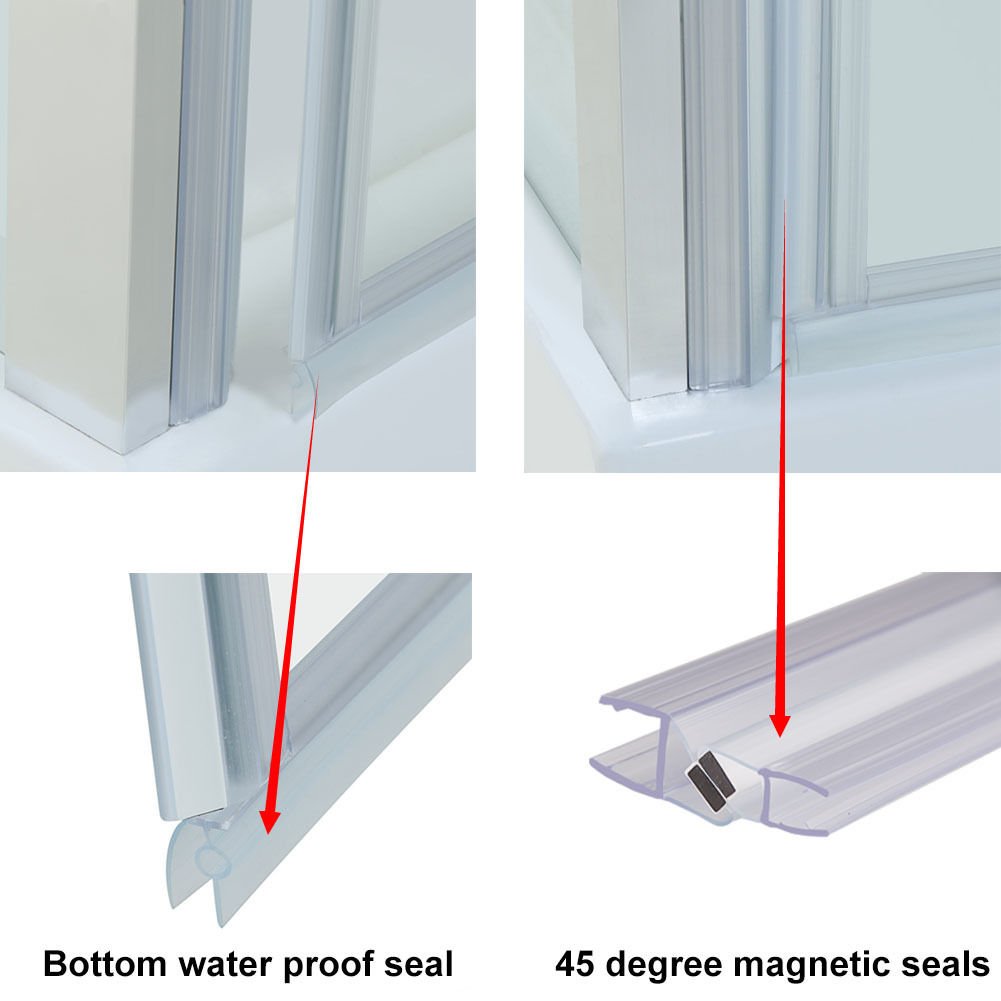 bottom water proof seal, 45 degree magnetic seals