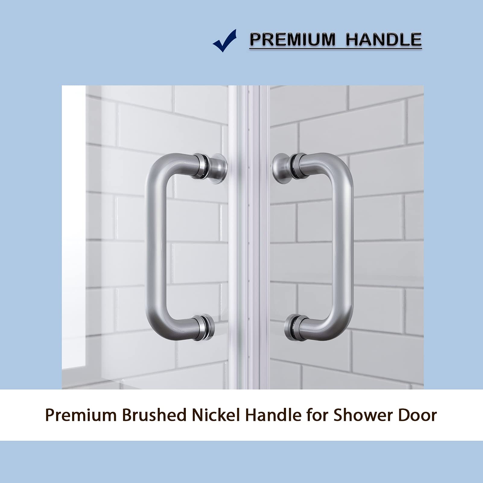 The double sliding door design that can be installed left and right not only expands the space of the shower room, but also makes the walk-in space larger and more convenient.