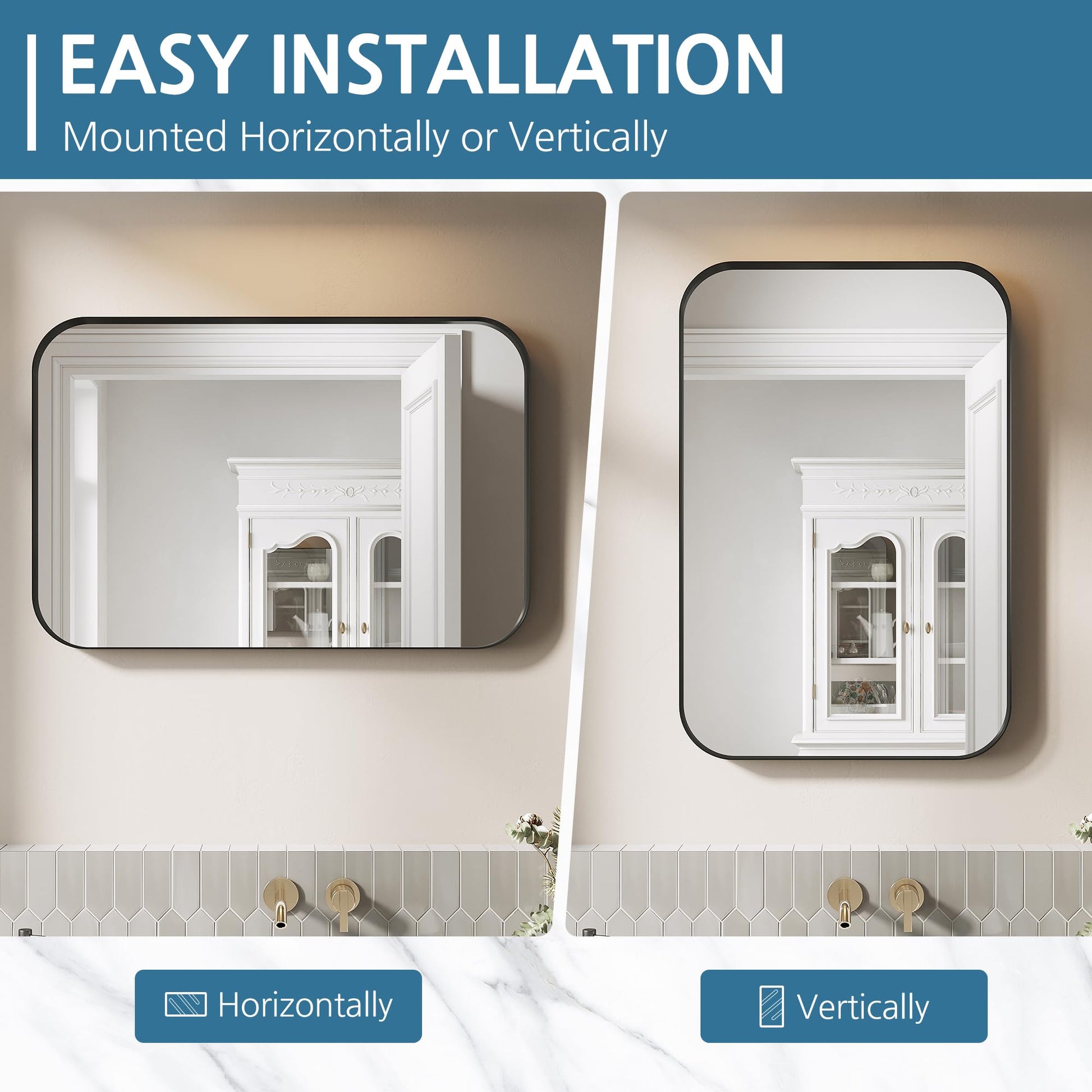 Easy Installation1: mounted horizontally or vertically