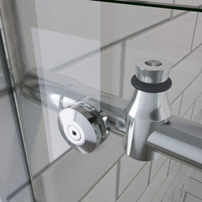 SUNNY SHOWER Frameless Sliding Shower Doors 48 in. W x 76 in. H Detail