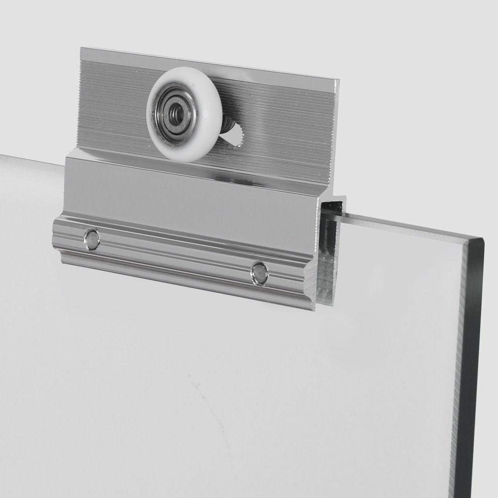 SUNNY SHOWER 60 in. W x 57.4 in. H Chrome Finish Bathtub Double Sliding Doors Detail