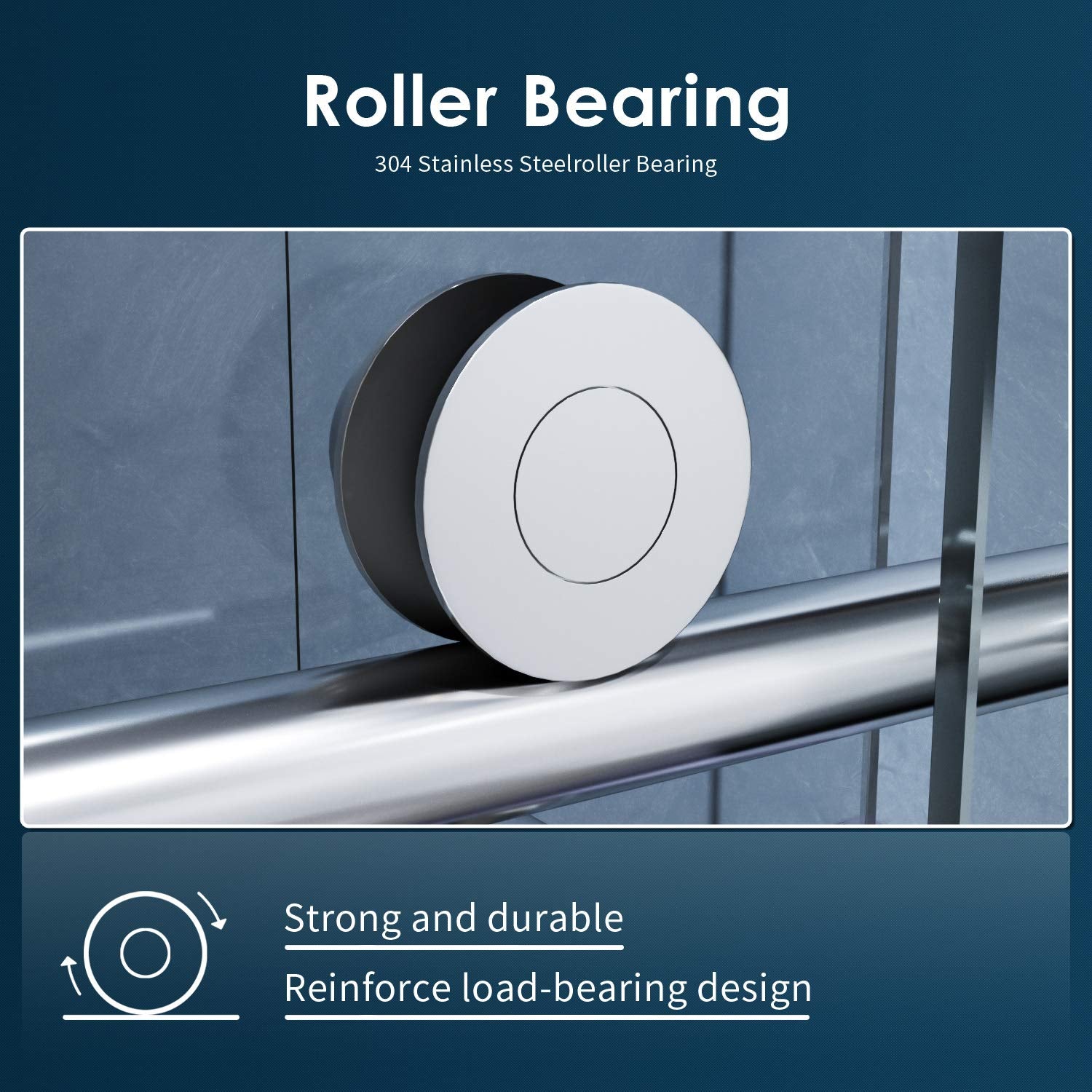 304 Stainless Steelroller Bearing. Strong and durable. Reinforce load-bearing design