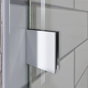 SUNNY SHOWER Frameless Sliding Shower Doors 48 in. W x 76 in. H Detail