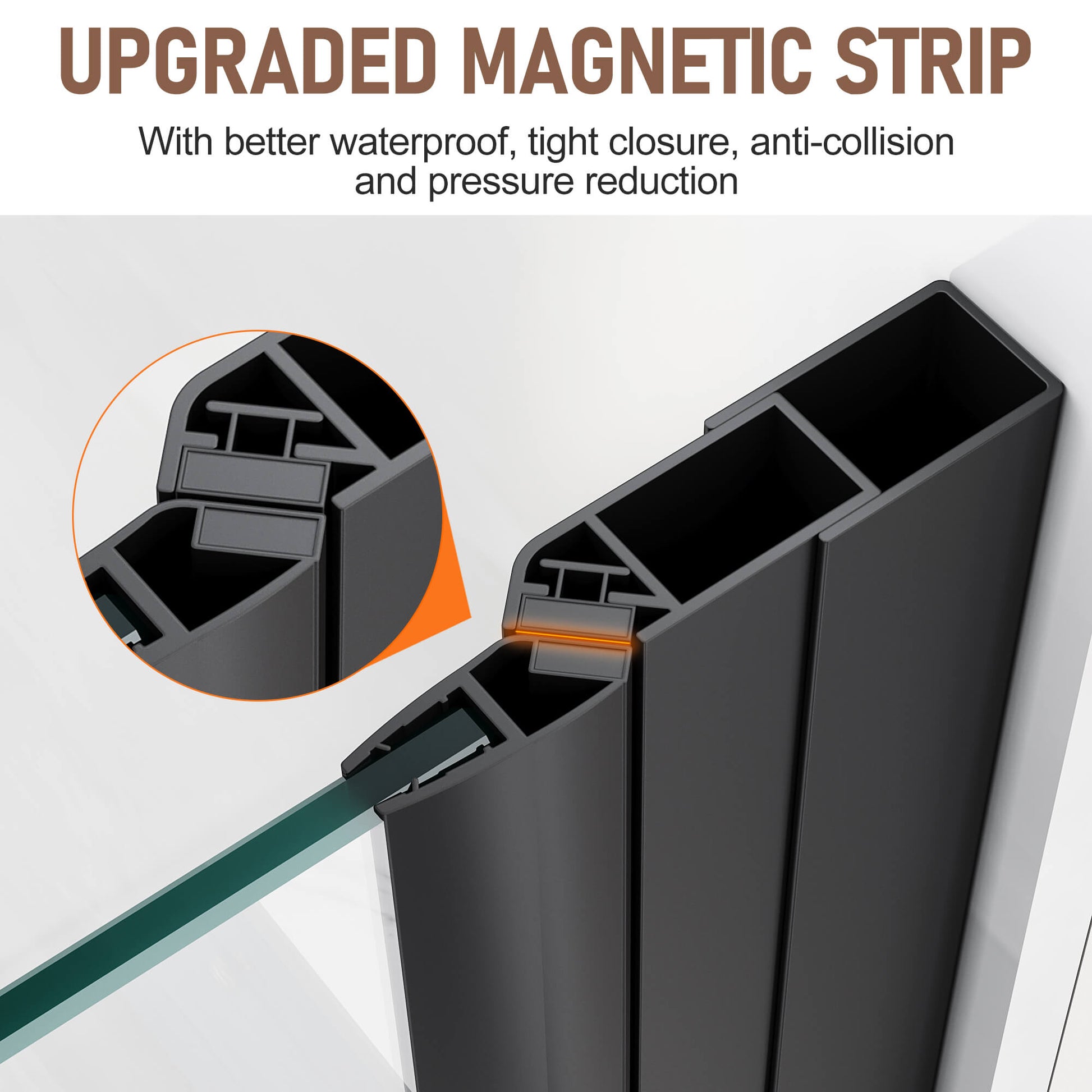 UPGRADED MAGNETIC STRIP: With better waterproof, tight closure, anti- collision and pressure reduction