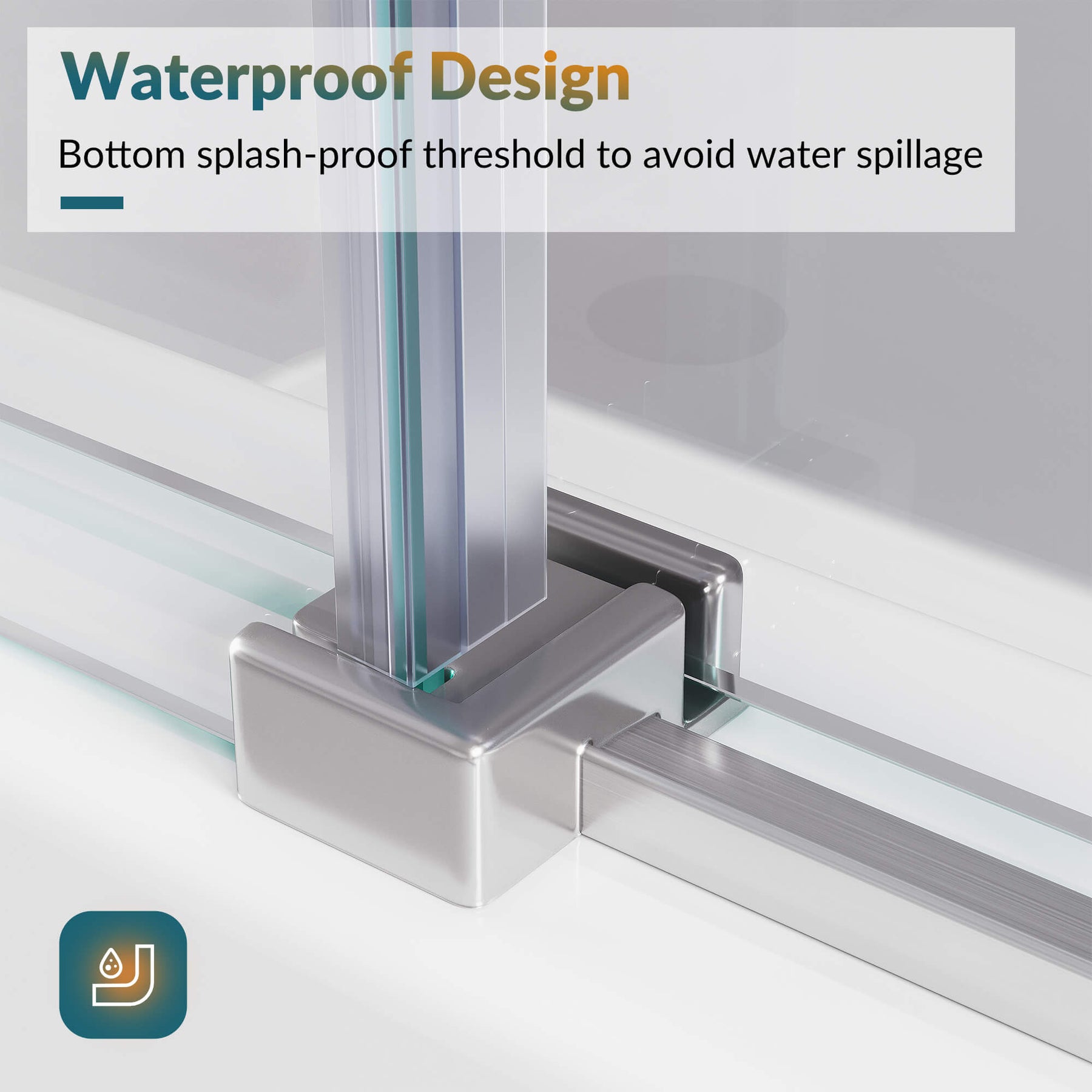 Waterproof Design: Bottom splash- proof threshold to avoid water spillage