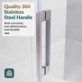 Quality 304 Stainless Steel Handle: Anti- corrosion non- deformation, and durable