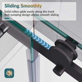 Sliding Smoothly: Solid rollers glide easily along the track. Anti-jumping design allows smooth sliding