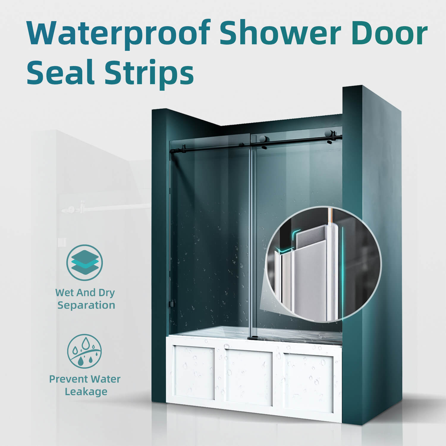 Waterproof Shower Door Seal Strips