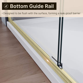 Bottom Guide Rail: Designed to be flush with the surface, forming a leak- proof barrier