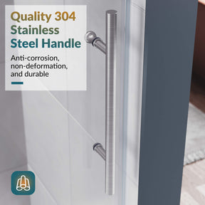 Quality 304 Stainless Steel Handle: Anti- corrosion non- deformation, and durable