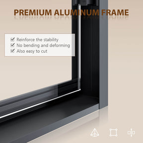 Premium ALuminum Frame: Reinforce the stability, No bending and deforming, Also easy to cut