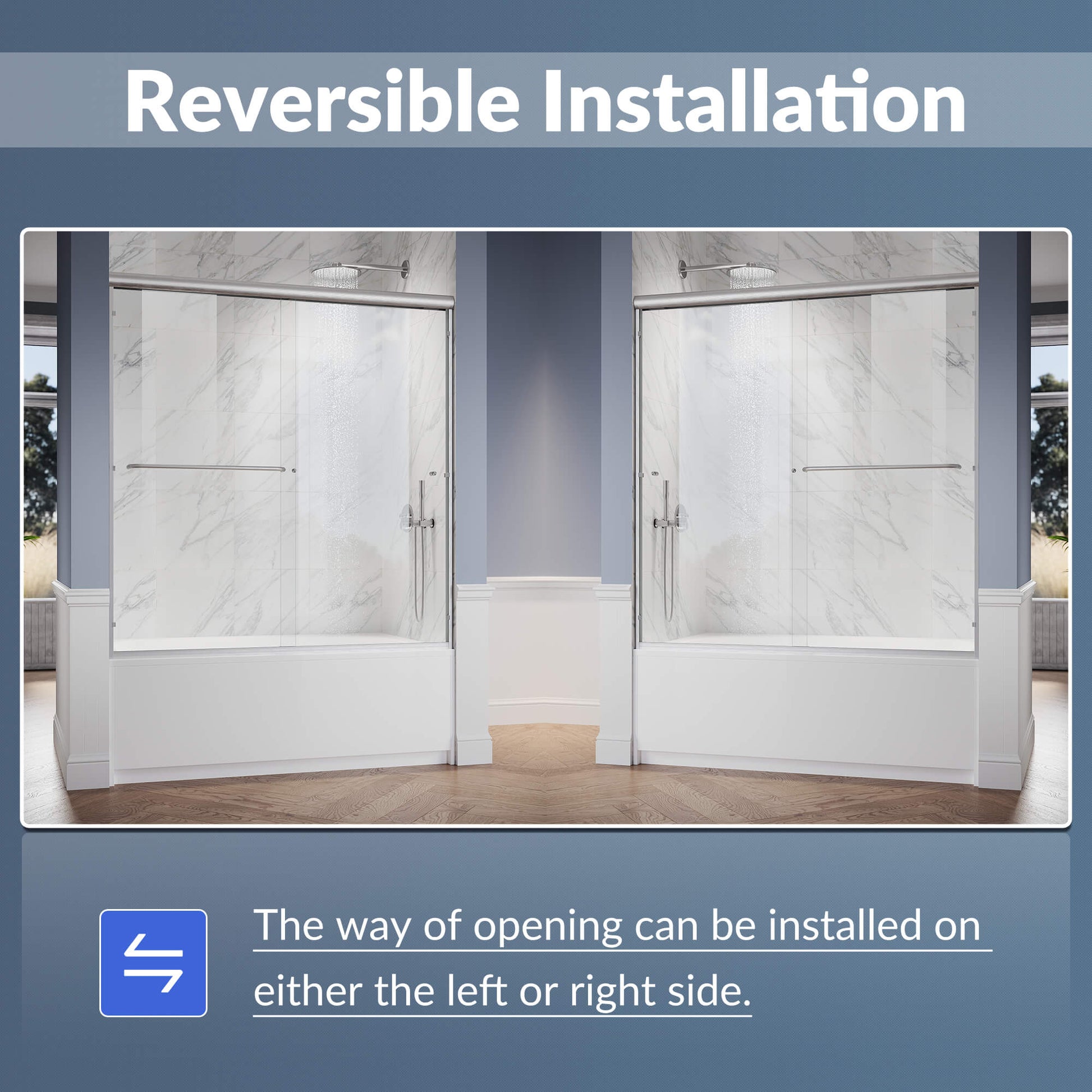 Reversible for Left or Right Installation