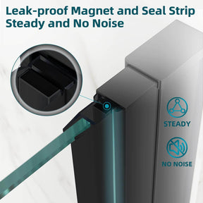 Leak-proof Magnet and Seal Strip Steady and No Noise.