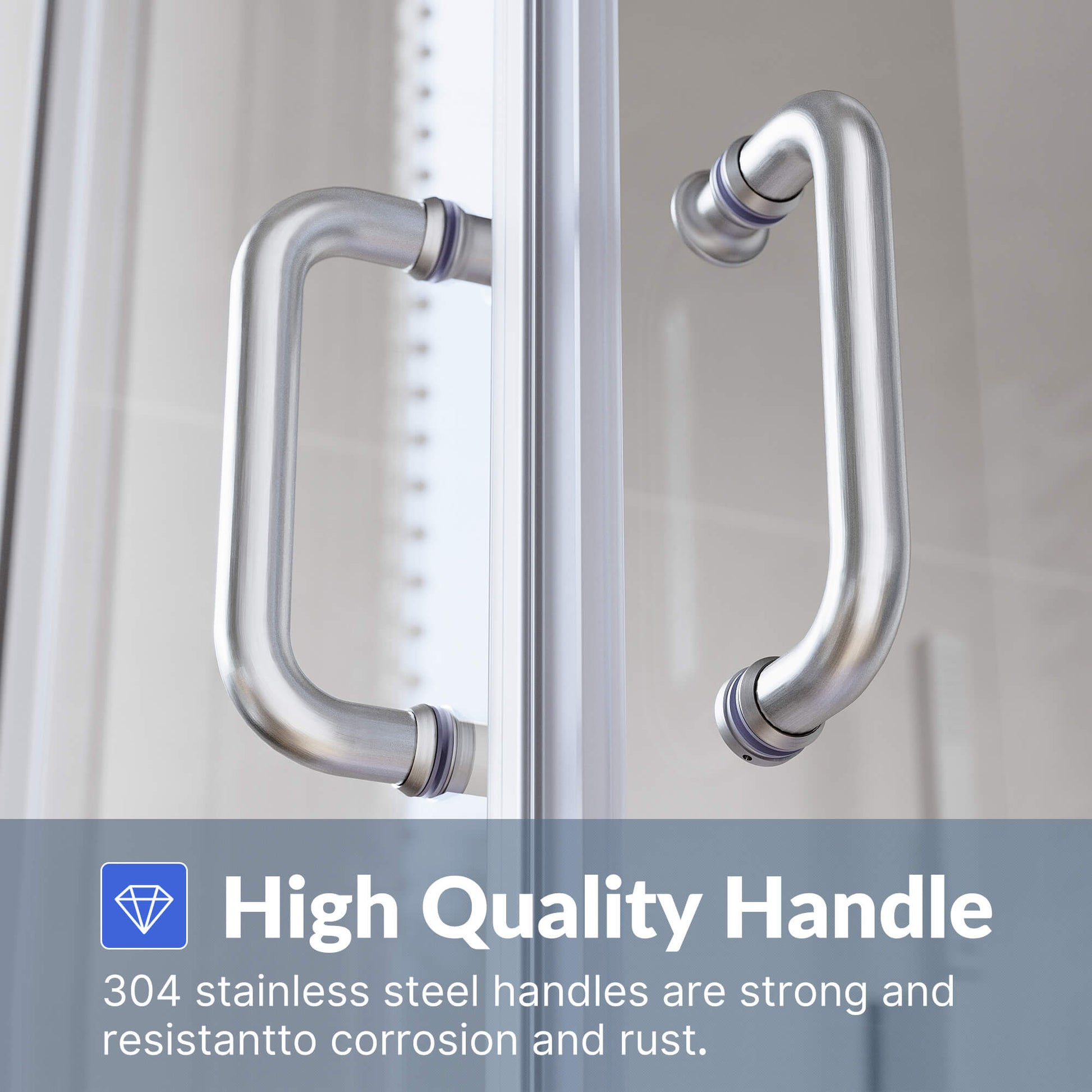 High Quality Handle: 304 stainless steel handles are strong and resistant to corrosion and rust