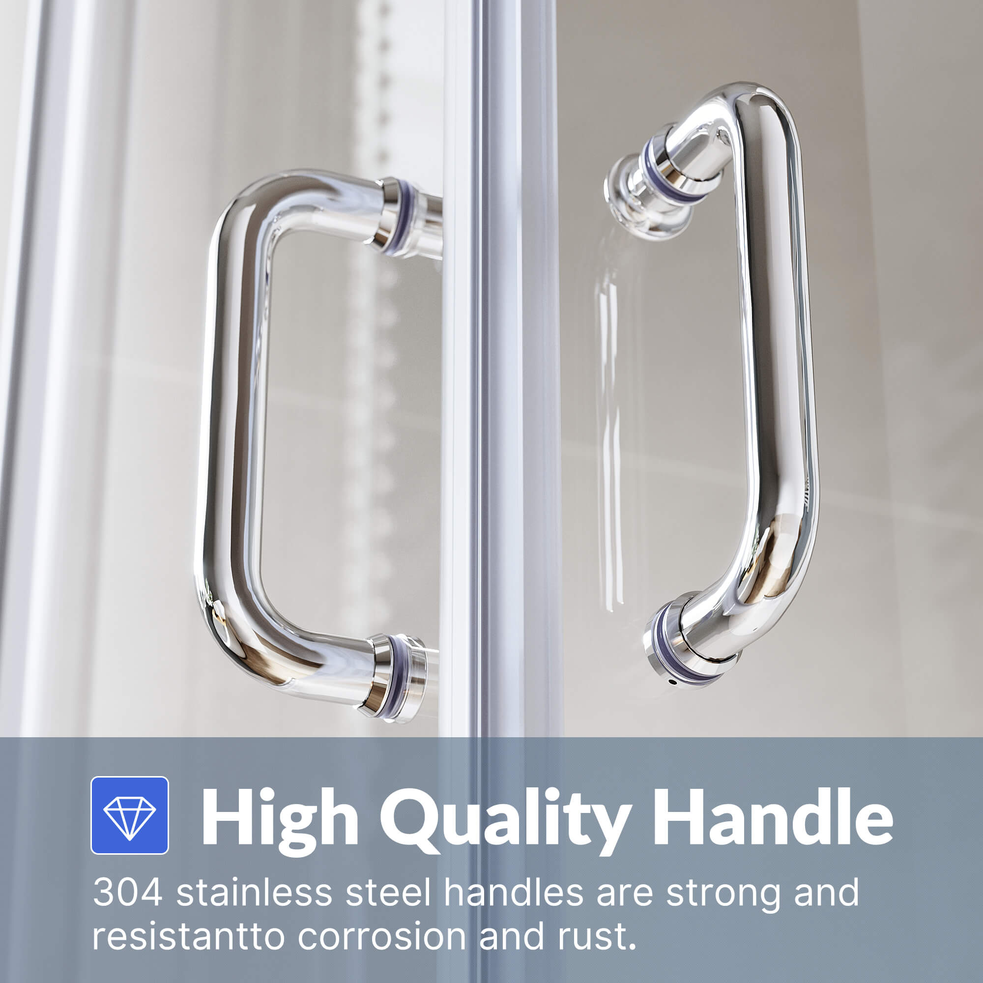 High Quality Handle: 304 stainless steel handles are strong and resistant to corrosion and rust