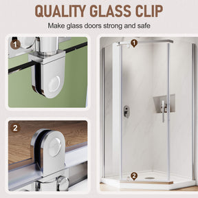 QUALITY GLASS CLIP: Make glass doors strong and safe
