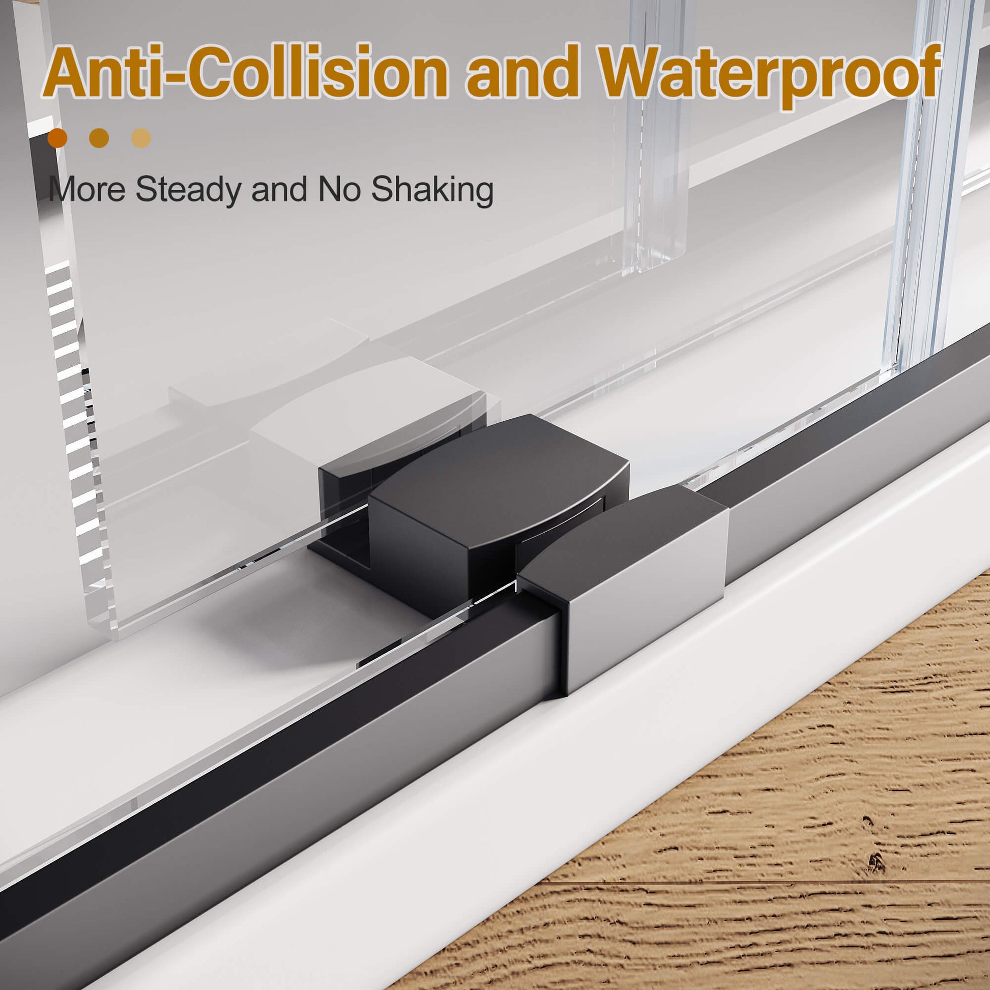 Anti-Collision and Waterproof: More Steady and No Shaking