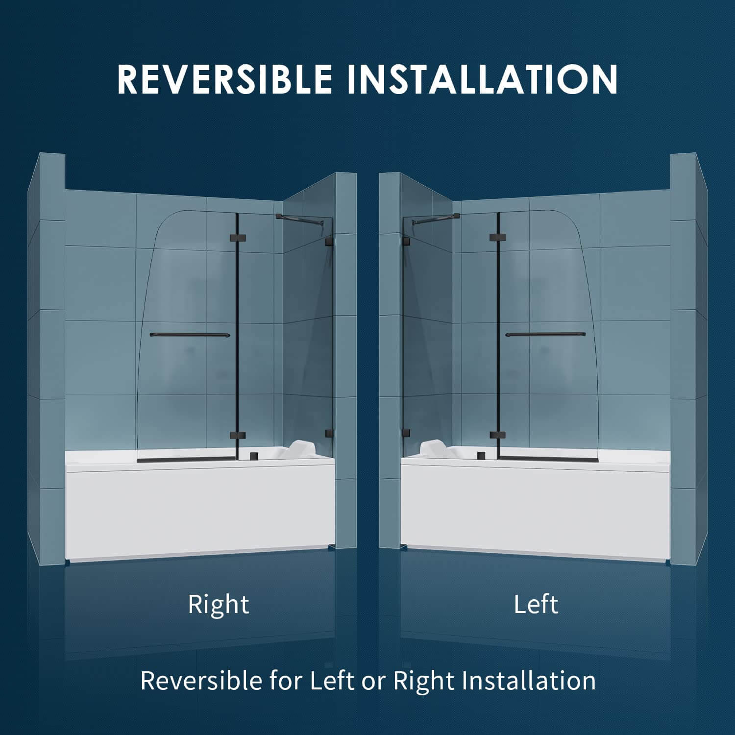 Reversible for Left or Right Installation