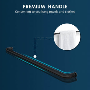 Premium Handle: Convenient to you hang towels and clothes