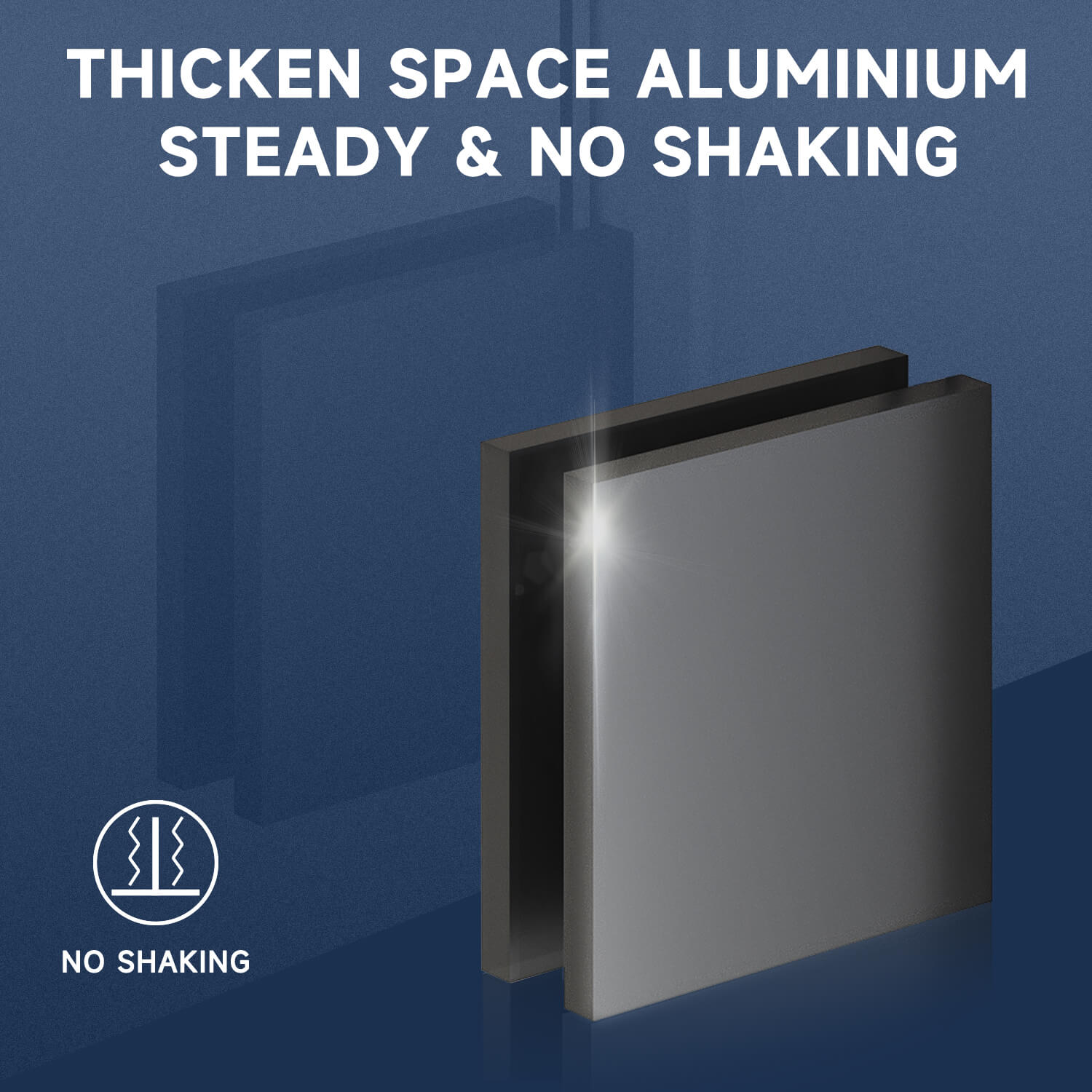 Thicken Space Aluminum. Steady & No Shaking