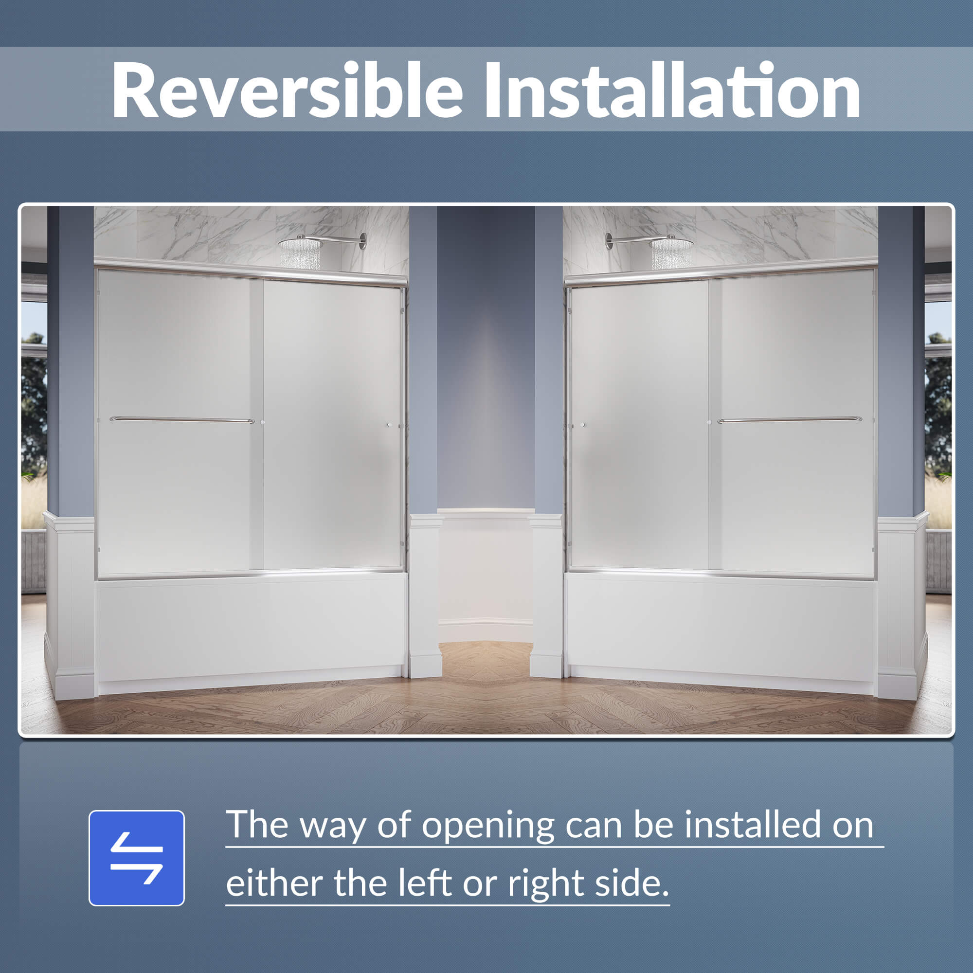Reversible for Left or Right Installation