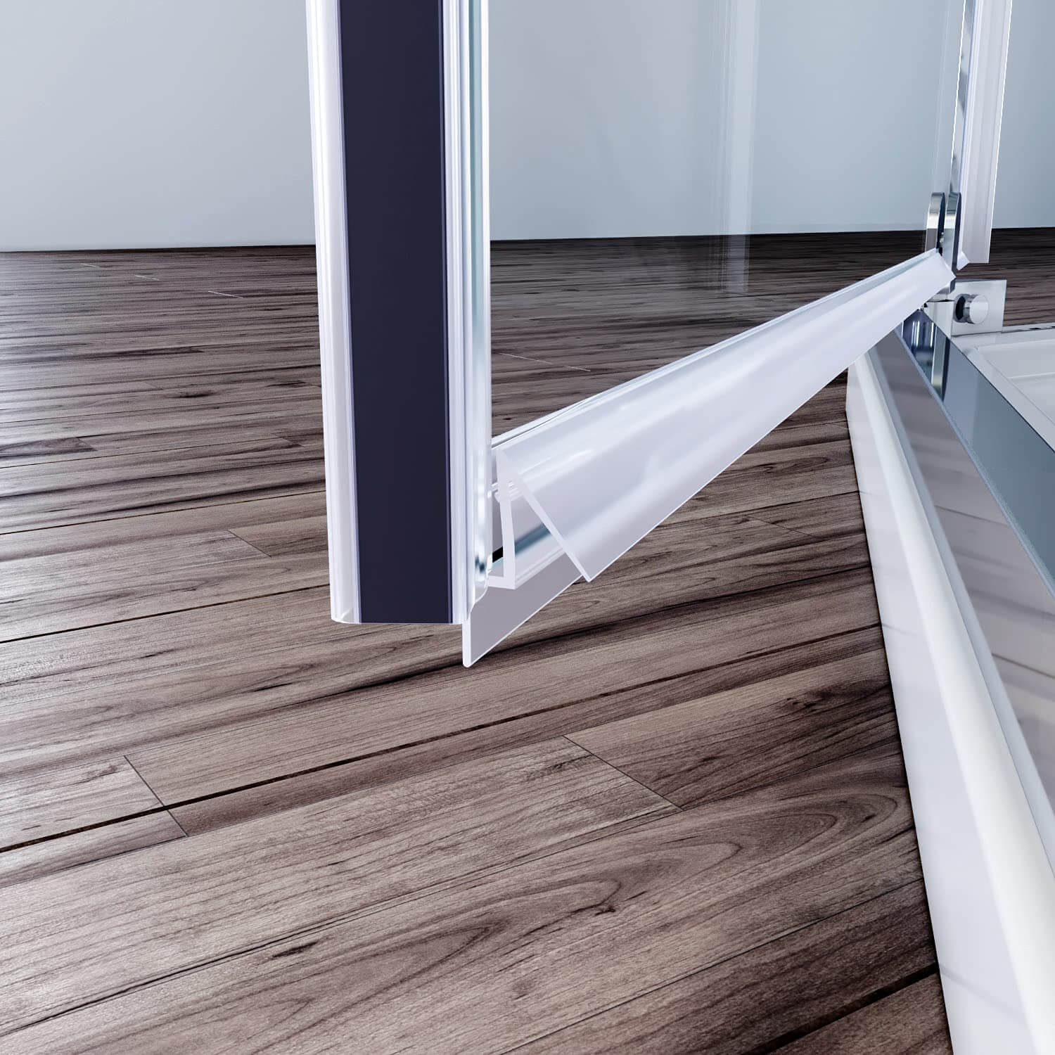 Neo-Angle shower door seal strips can prevent water leakage out effectively.