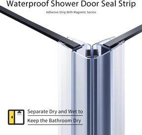 The waterproof seal strips is magnetic. When you close the doors, they will be tightly sucked and has a better waterproof sealing. They are also made of new environmental protection PVC material, have better heat and cold resistance.