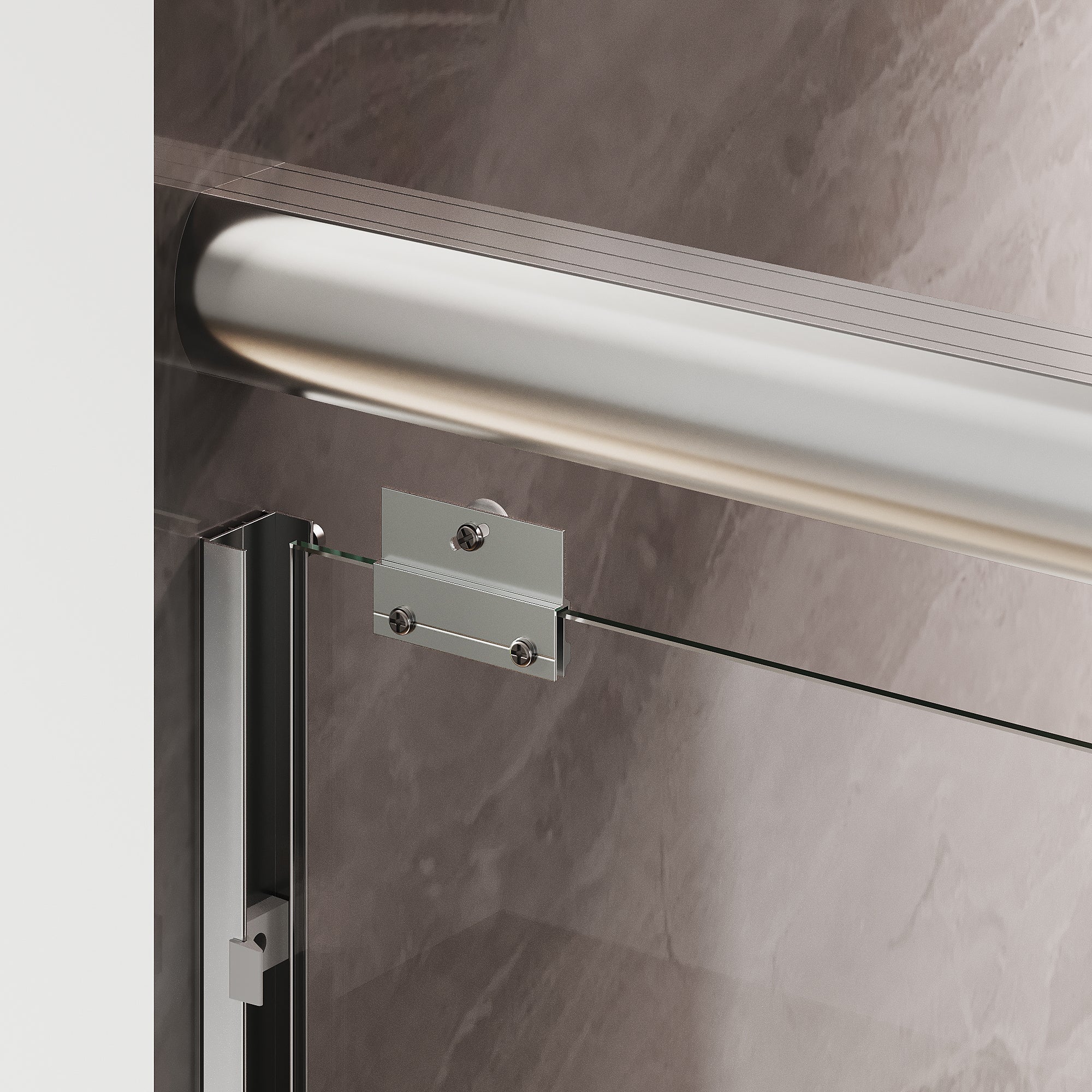 Sunny Shower Double Sliding Bathtub Door 60 in.W x 57 in.H Framed with 1/4 in. Clear Tempered Glass