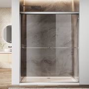Sunny Shower 60 in.W x 72 in.H Double Sliding Shower Door  Framed with 1/4 inch Clear Tempered Glass