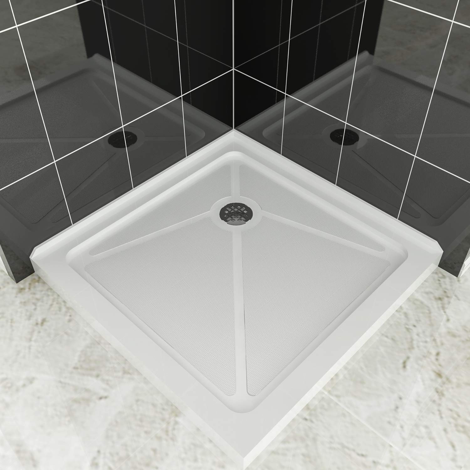 Corner shower base sale