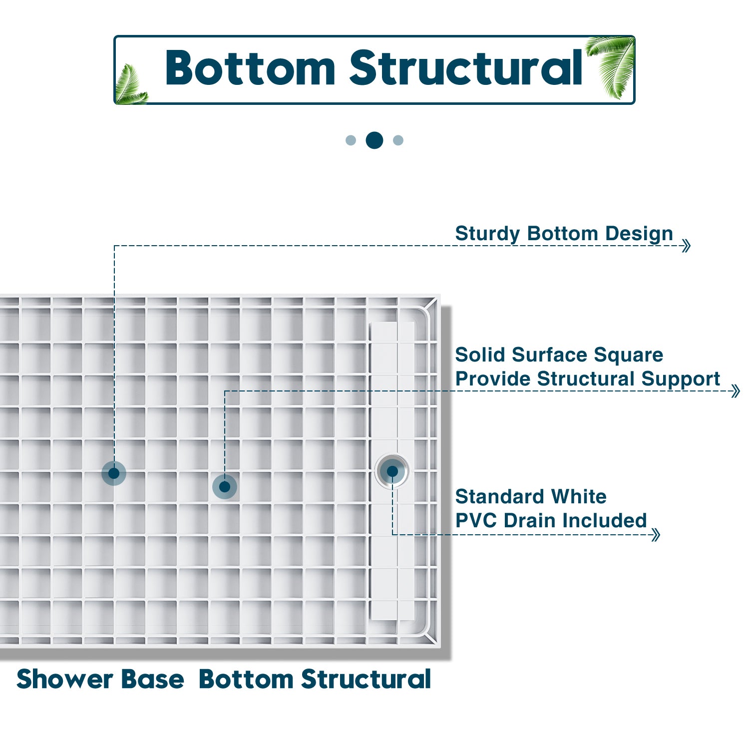 Sunny Shower 32 in. D x 4 in. H White Left Drain Rectangular Base, 32 in. W x 48 in. D x 4 in. H / White