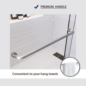 Humanized handle with 1 long door handle outside , let you slide better, The stainless steel material makes it more durable, also not easy to rust.