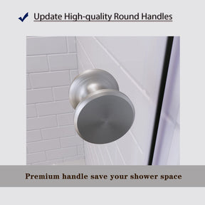 update high-quality round handles（premium handle save your shower space）