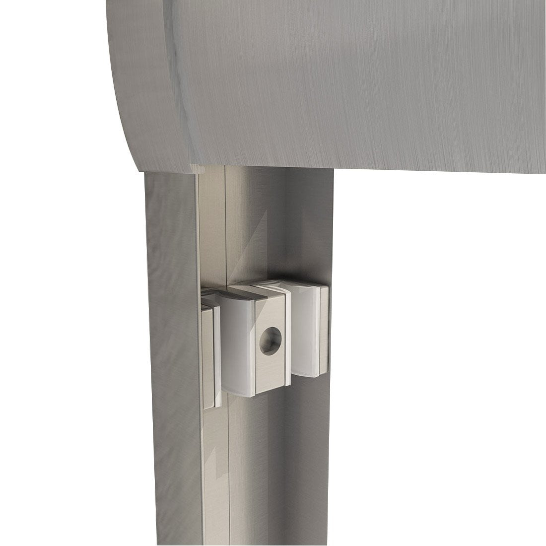 SUNNY SHOWER 60 in. W x 72 in. H Brushed Nickel Finish Double Sliding Shower Doors - SUNNY SHOWER