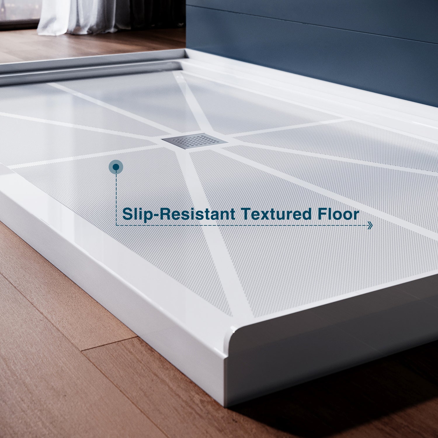 Slip resistant textured floor