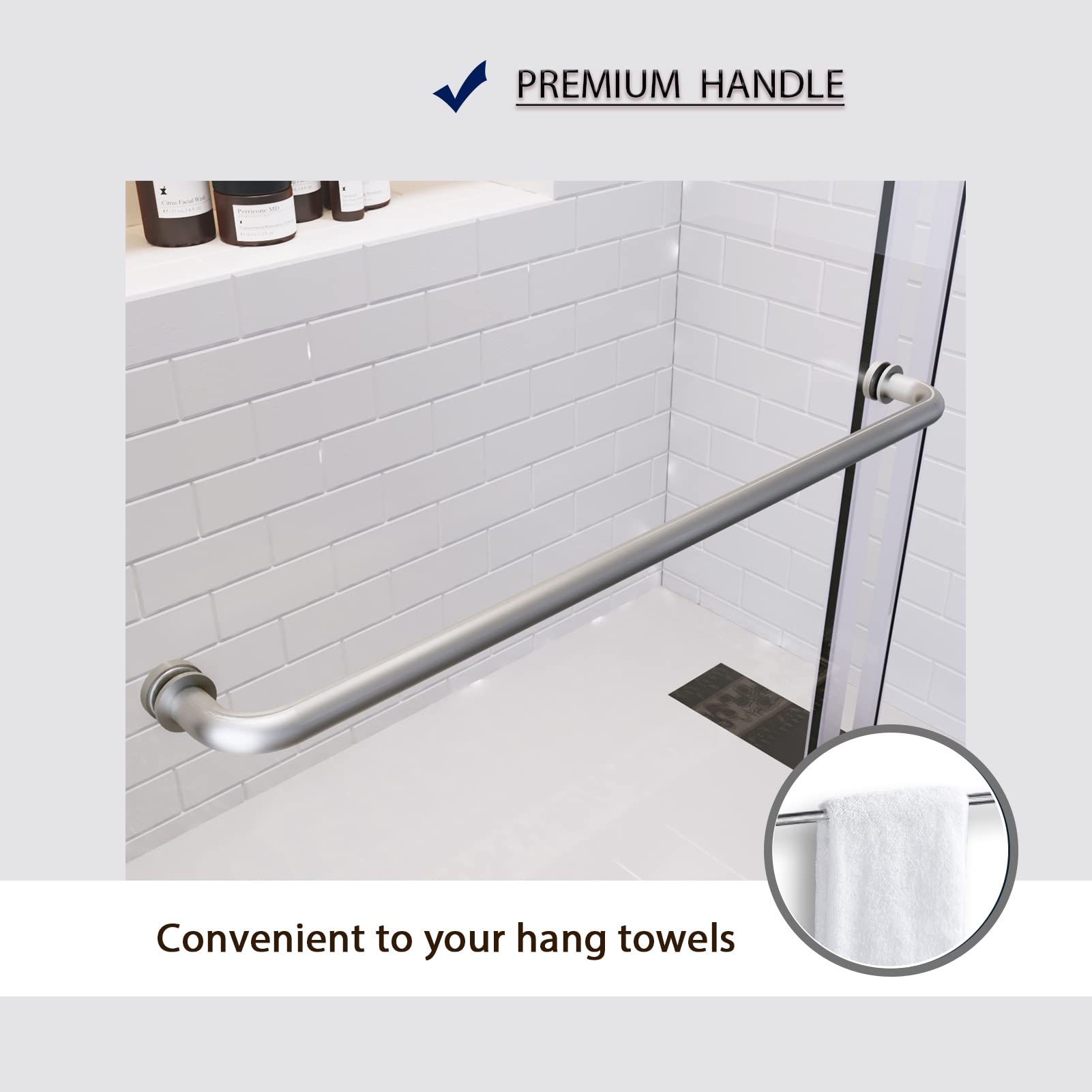 PREMIUM HANDLE: Convenient to your hang towels