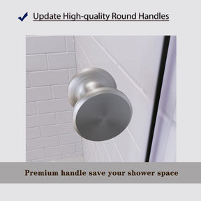 Update high-quality round handles, premium handle save your shower space