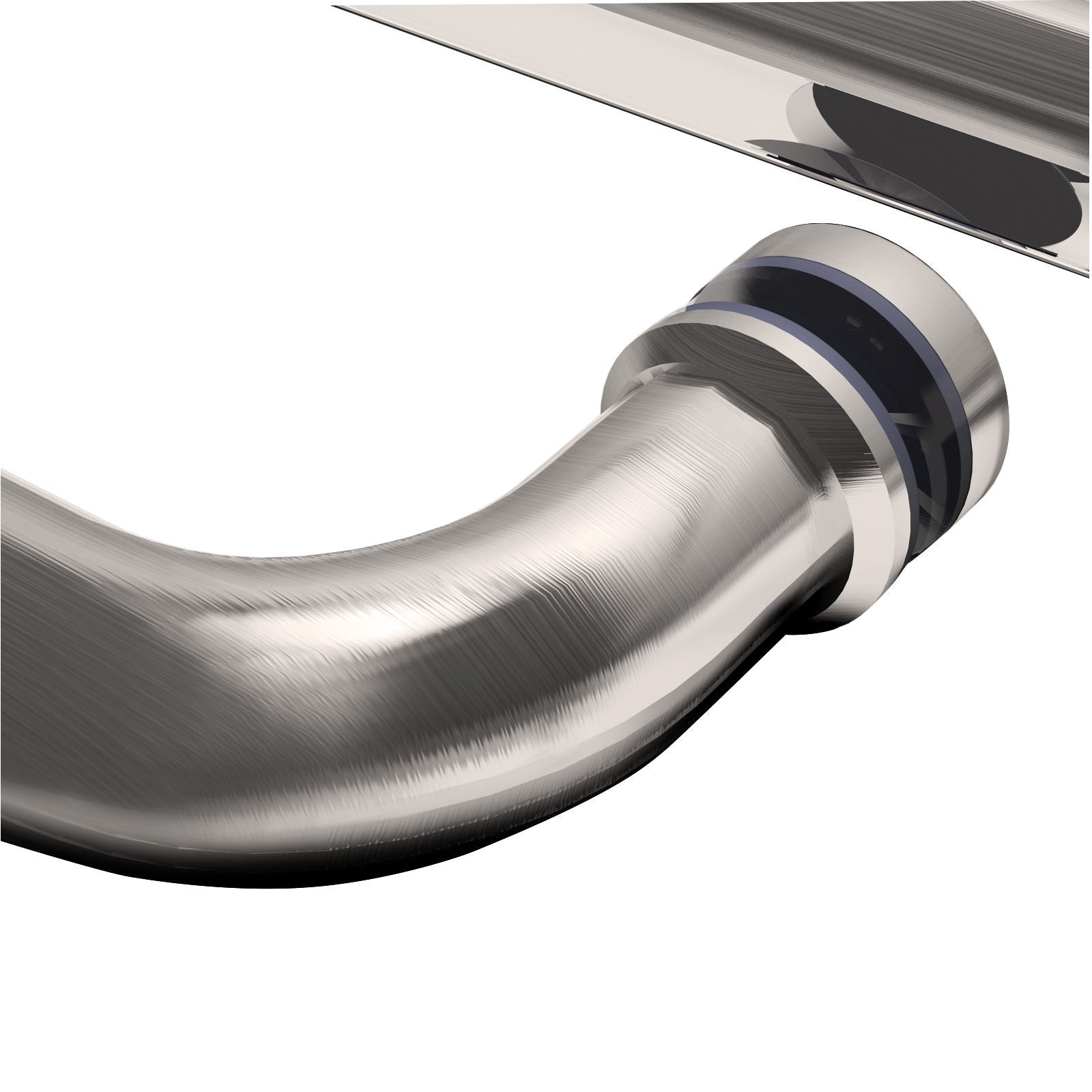 Sunny Shower Brushed Nickel Pull Handle and Towel Bar Combination with Metal Washer L-6X18-BN - SUNNY SHOWER