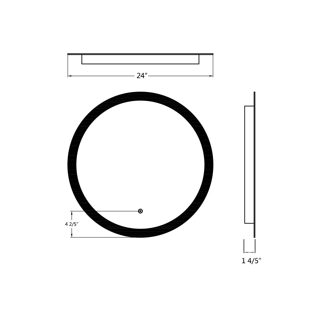 SUNNY SHOWER LED Bathroom Vanity Mirror w/ Touch Button vertically/ Horizontally, Touch Adjustable Brightness, Warm White - SUNNY SHOWER