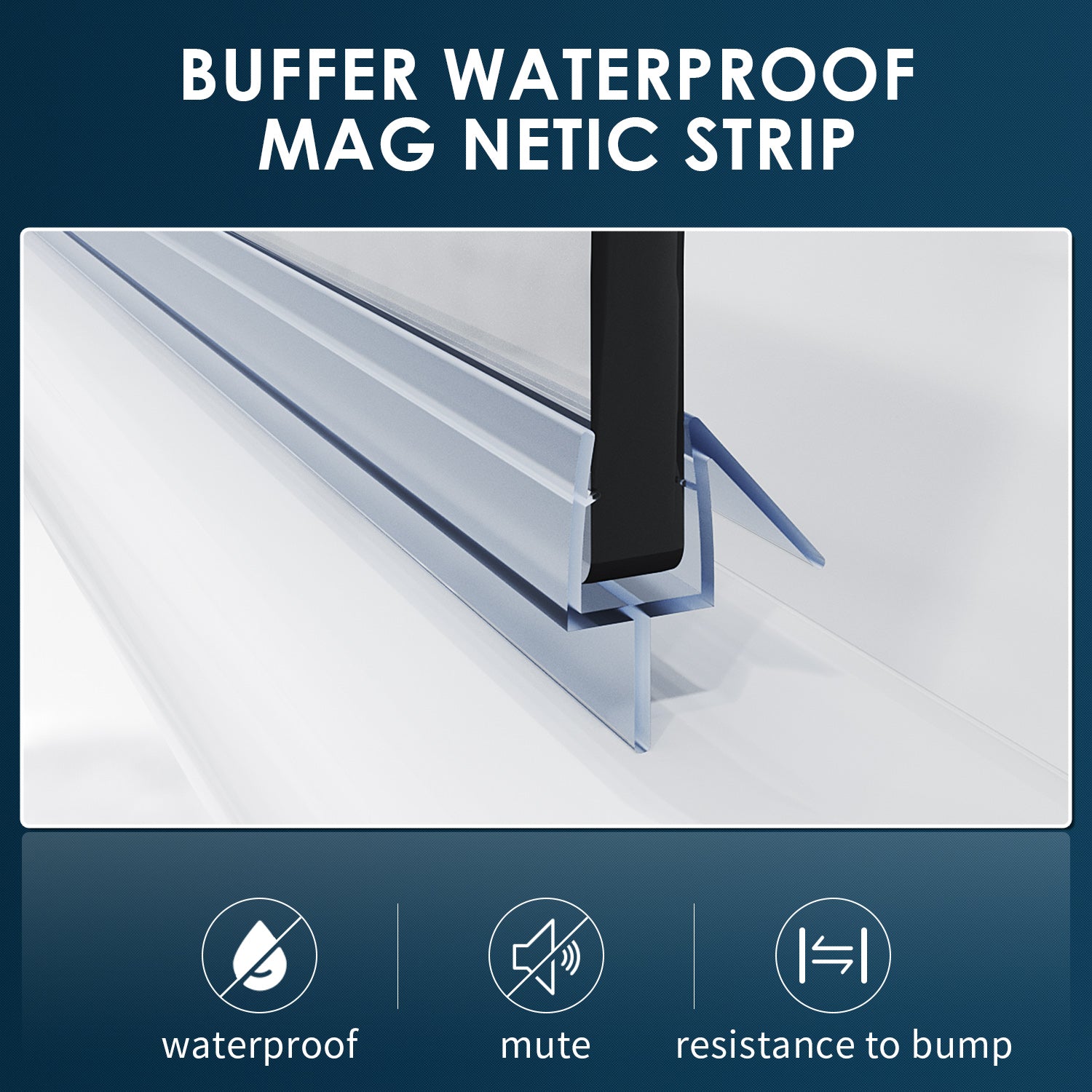 SUNNY SHOWER Buffer Waterproof Mag Netic Strip