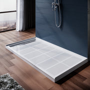 SUNNY SHOWER White Left Drain Rectangular Base