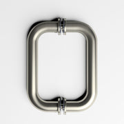 SUNNY SHOWER Handle Brushed Nickel Frameless Shower Glass Door Stainless Steel Back to Back Pull Handle