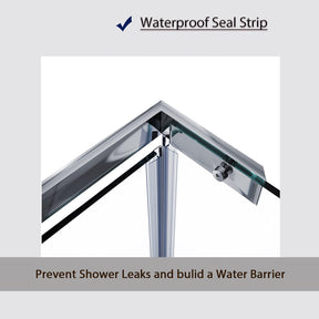waterproof seal strip（prevent shower leaks and bulid a water barrier）