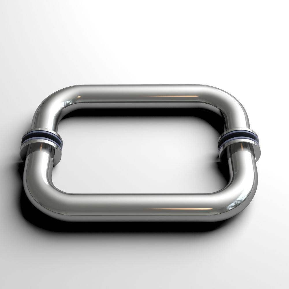 SUNNY SHOWER Handle Polished Chrome Frameless Shower Glass Door Stainless Steel Back to Back Pull Handle - SUNNY SHOWER